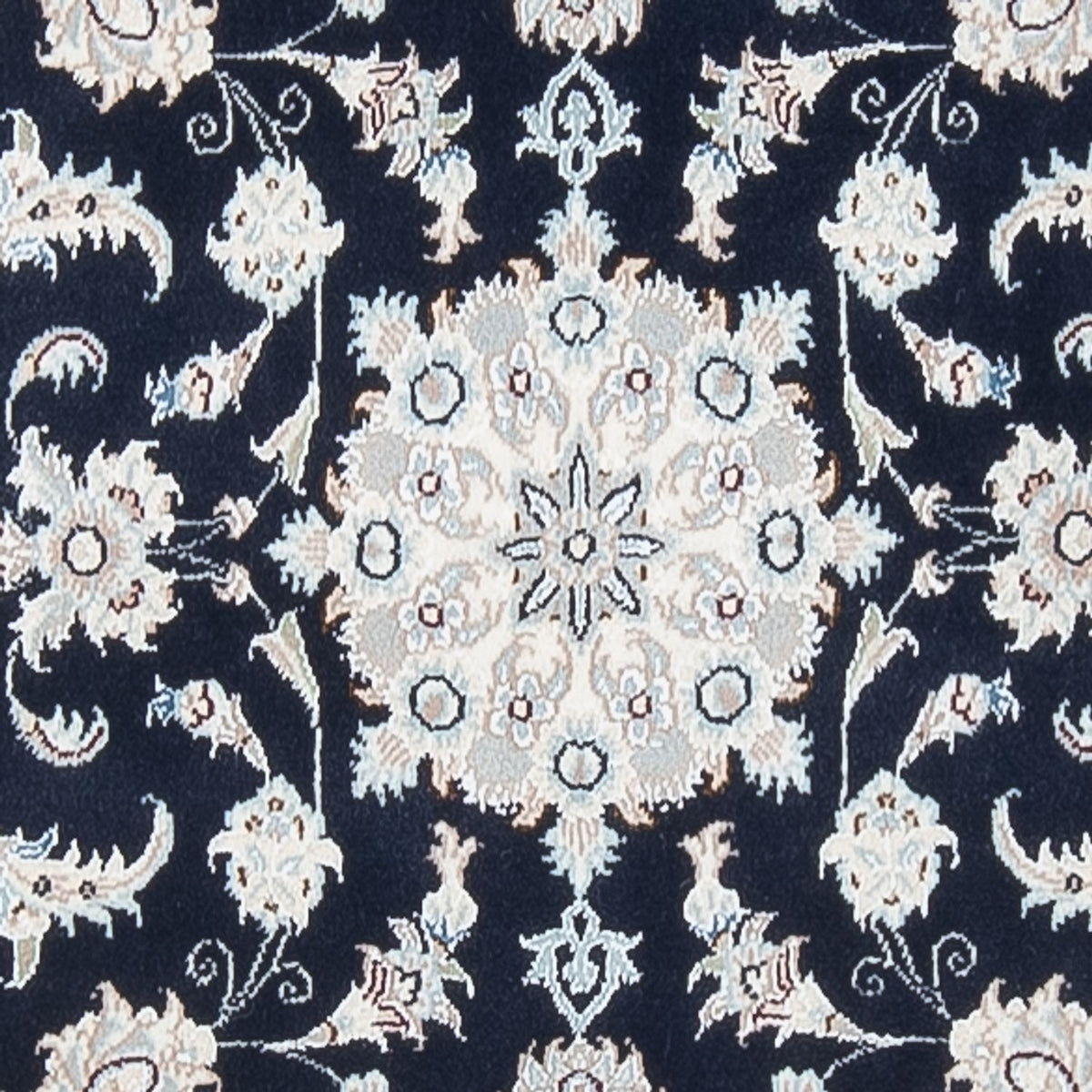 Tapis de couloir Tapis persan - Nain - Premium - 294 x 80 cm - bleu foncé