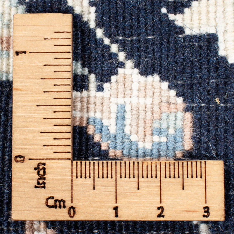 Tapis de couloir Tapis persan - Nain - Premium - 299 x 84 cm - bleu foncé