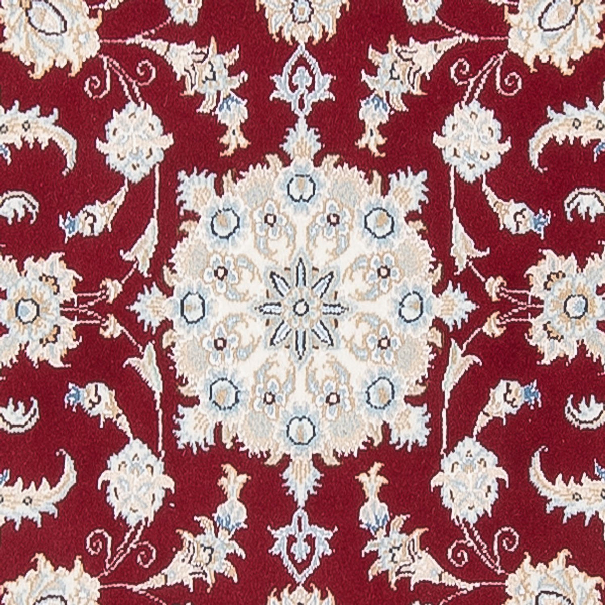 Tapis de couloir Tapis persan - Nain - Premium - 302 x 82 cm - rouge
