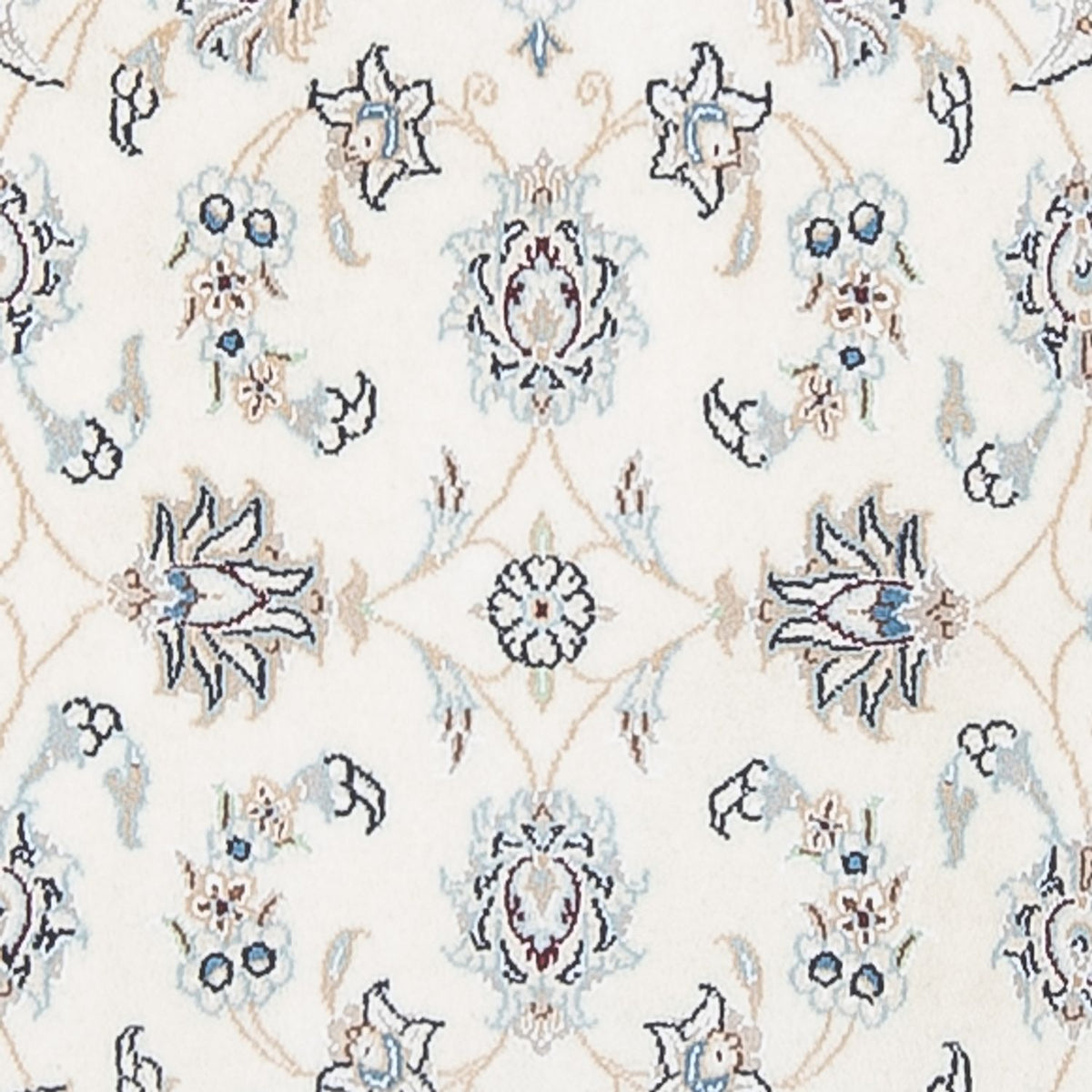 Tapis de couloir Tapis persan - Nain - Premium - 292 x 81 cm - crème