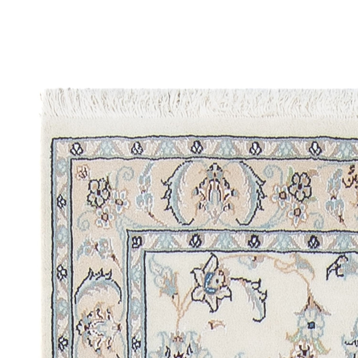 Tapis de couloir Tapis persan - Nain - Premium - 292 x 81 cm - crème