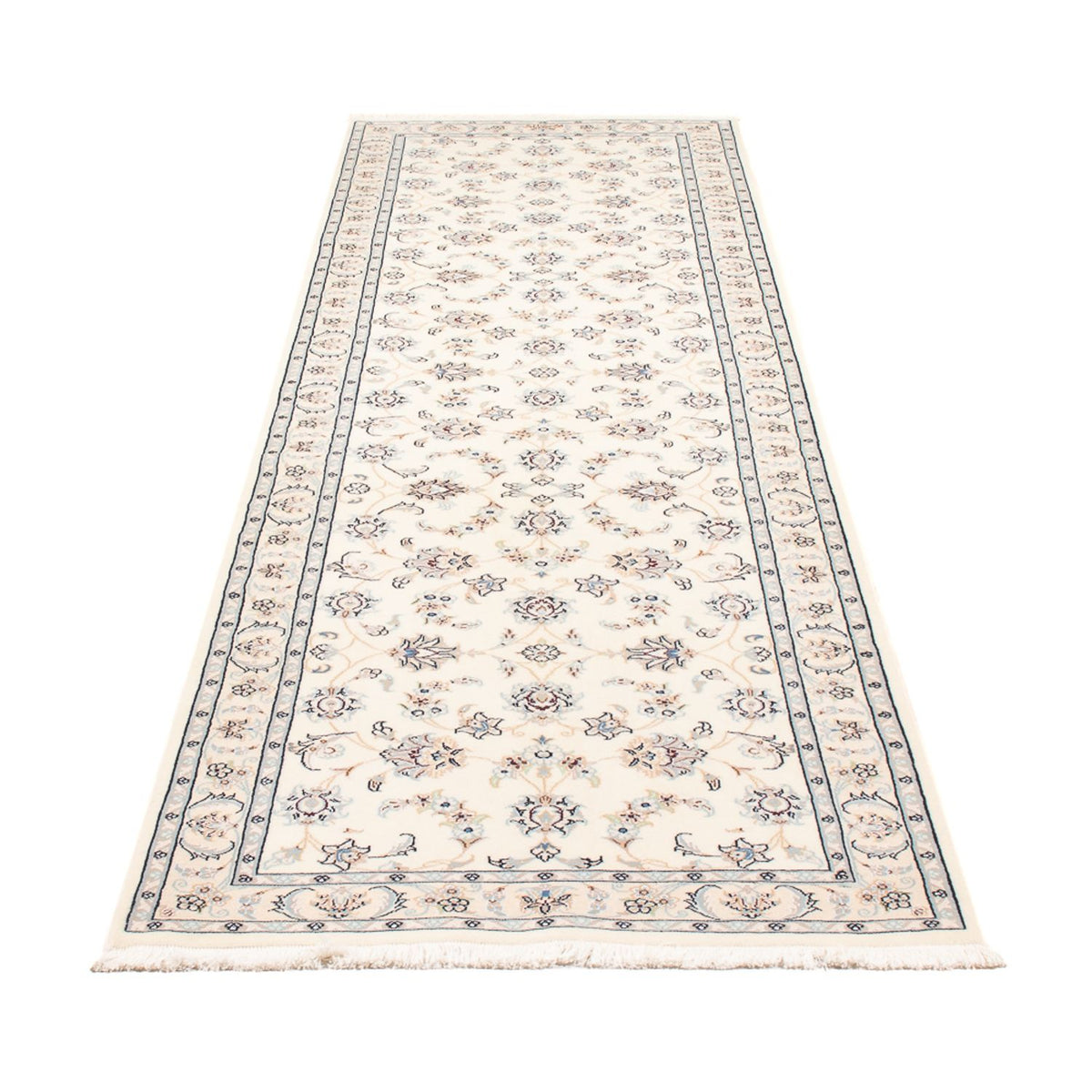 Tapis de couloir Tapis persan - Nain - Premium - 292 x 81 cm - crème