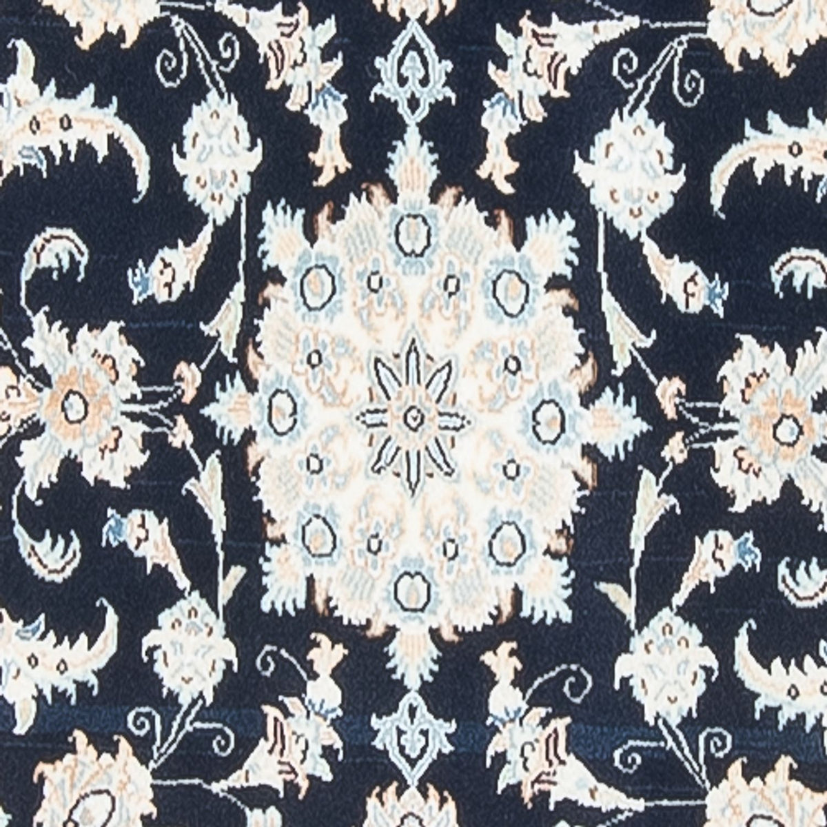 Tapis de couloir Tapis persan - Nain - Premium - 322 x 80 cm - bleu foncé