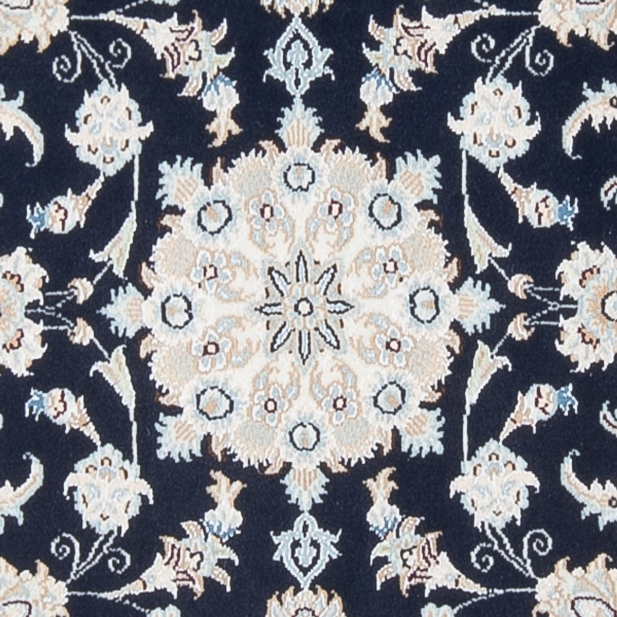 Tapis de couloir Tapis persan - Nain - Premium - 301 x 83 cm - bleu foncé