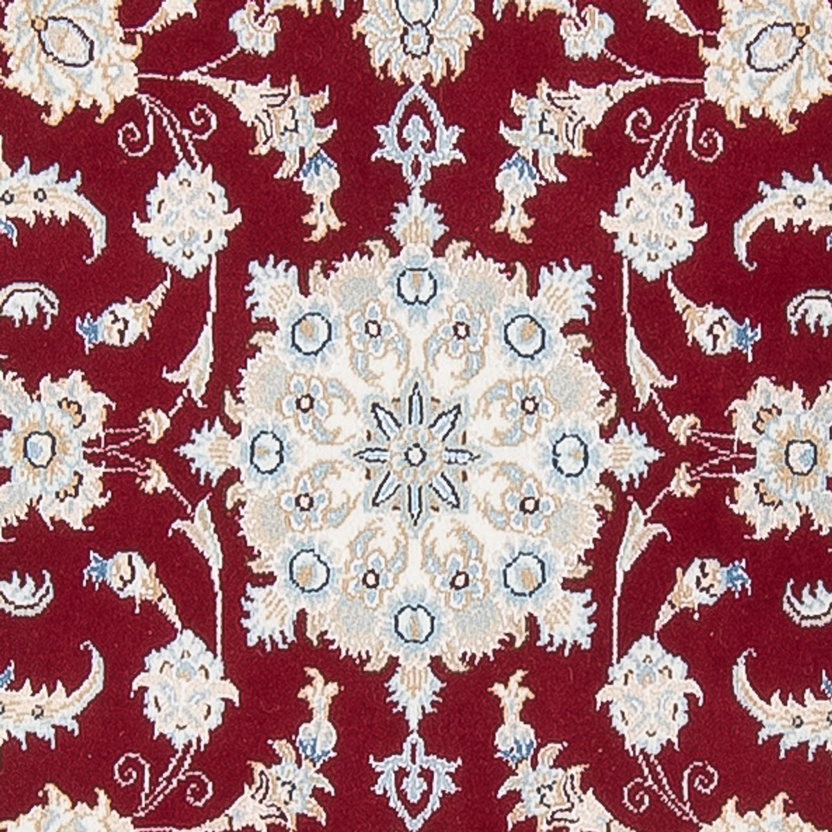 Tapis de couloir Tapis persan - Nain - Premium - 302 x 82 cm - rouge
