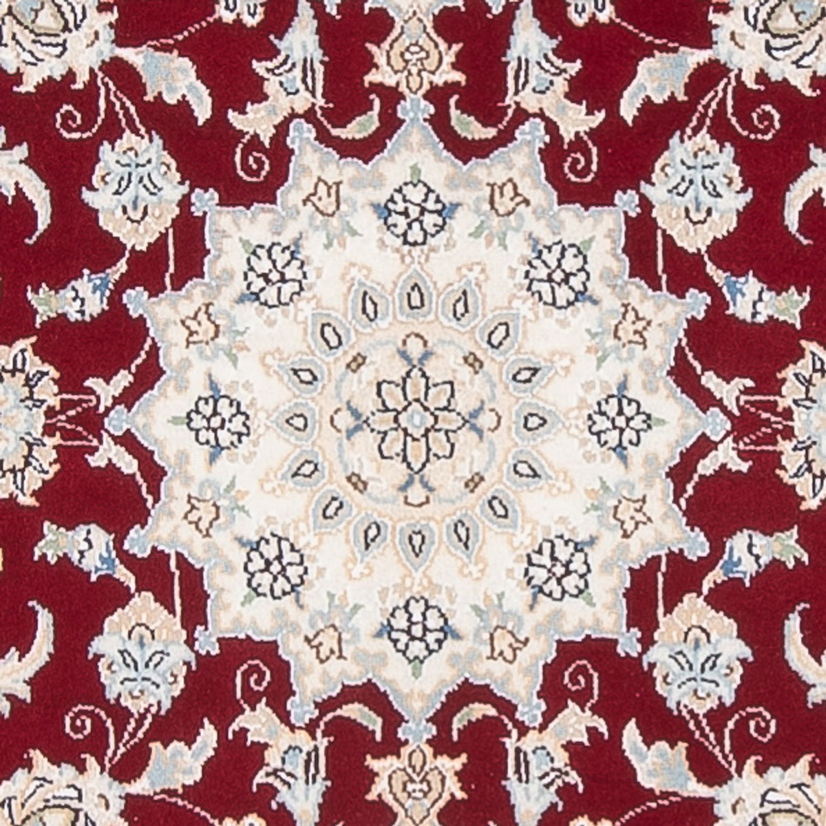 Tapis de couloir Tapis persan - Nain - Premium - 297 x 92 cm - rouge