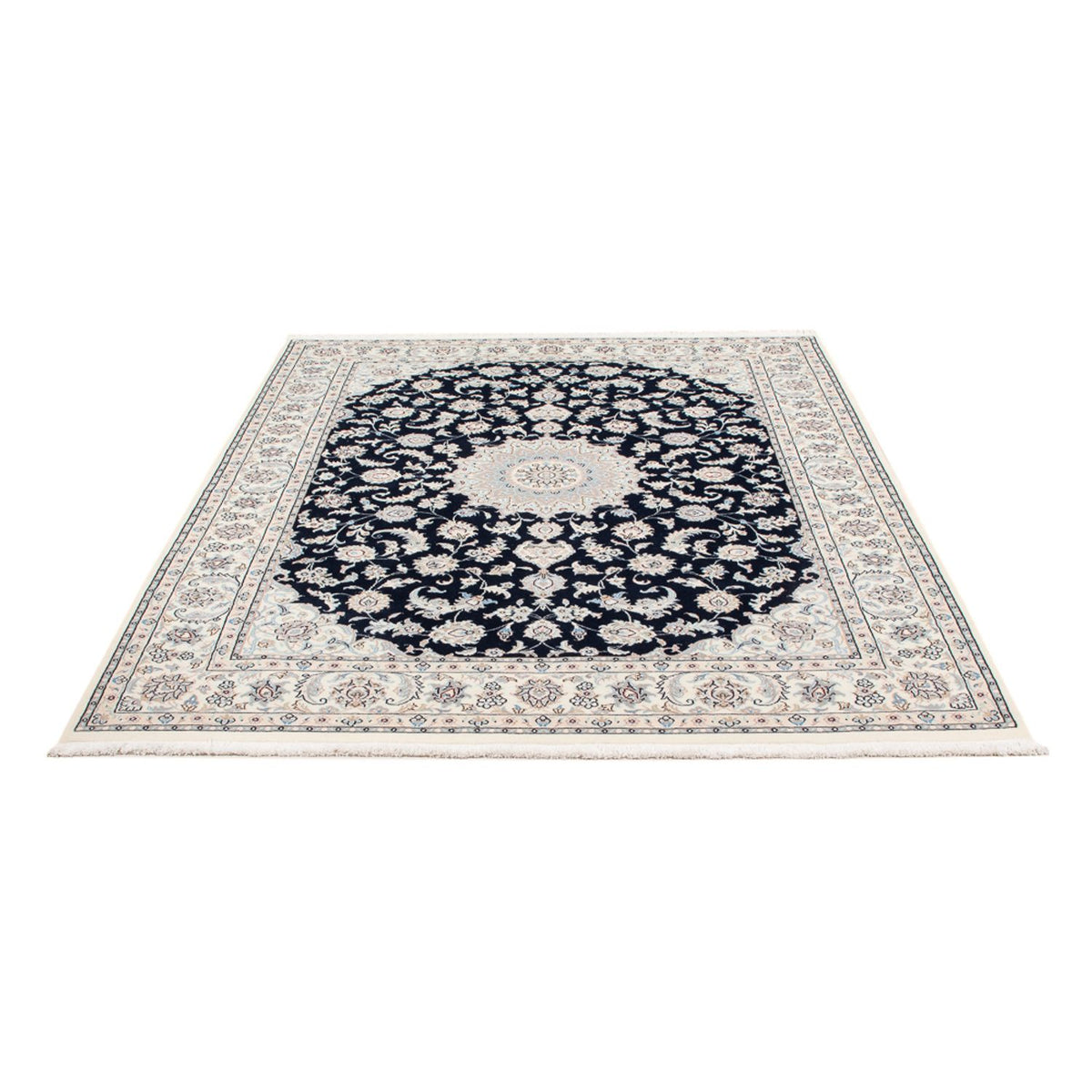 Tapis persan - Nain - Premium - 200 x 150 cm - bleu foncé