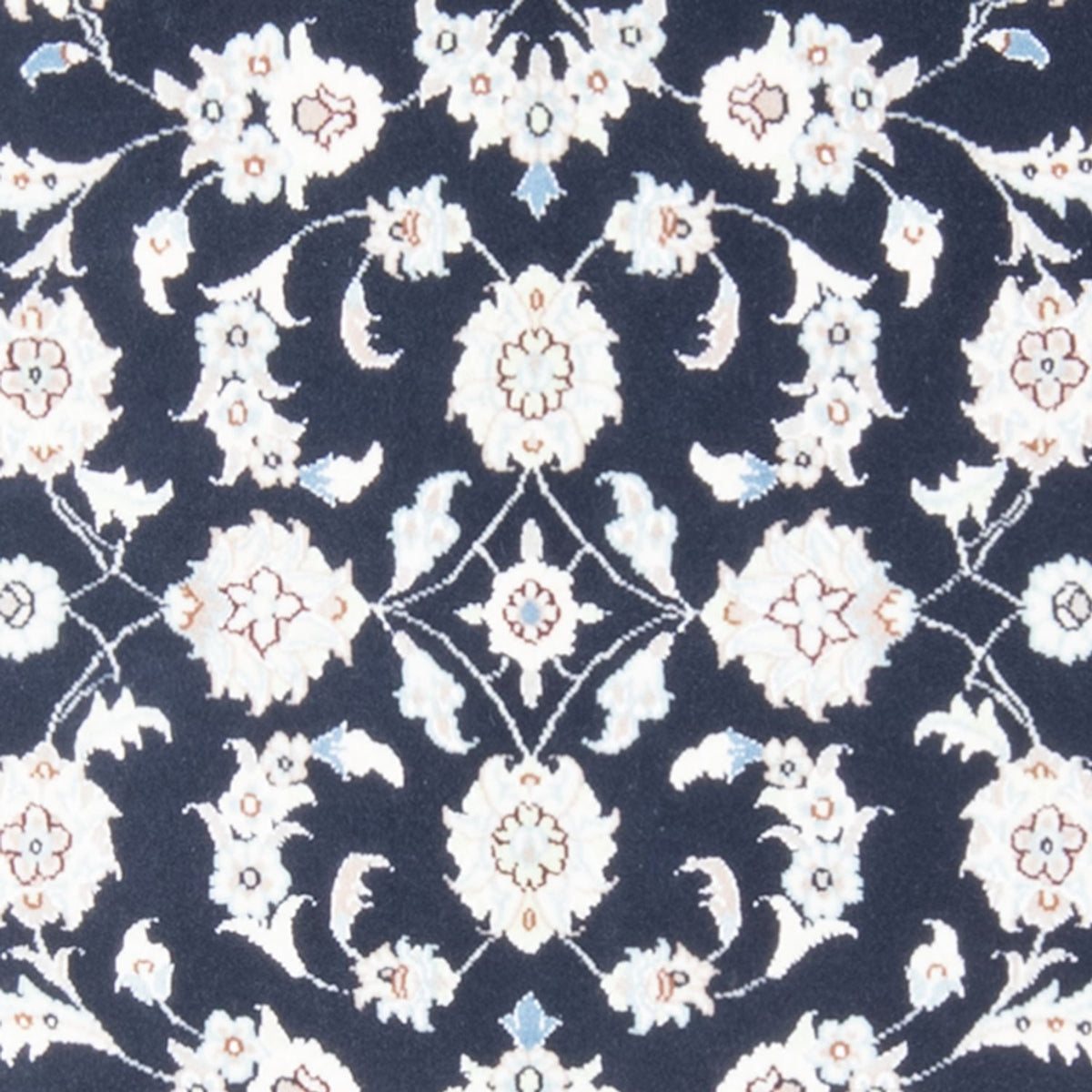 Tapis de couloir Tapis persan - Nain - Royal - 195 x 81 cm - bleu foncé