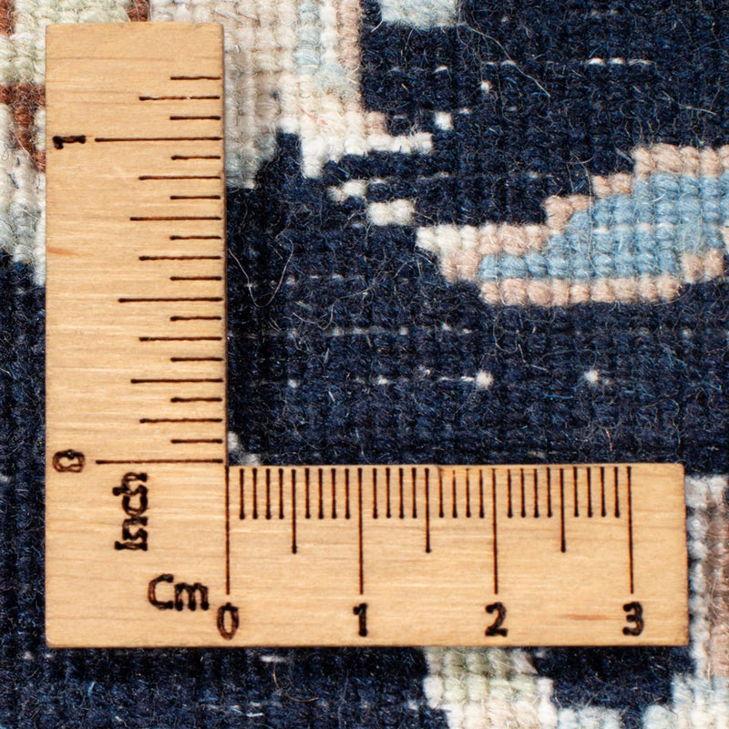 Tapis de couloir Tapis persan - Nain - Royal - 195 x 81 cm - bleu foncé