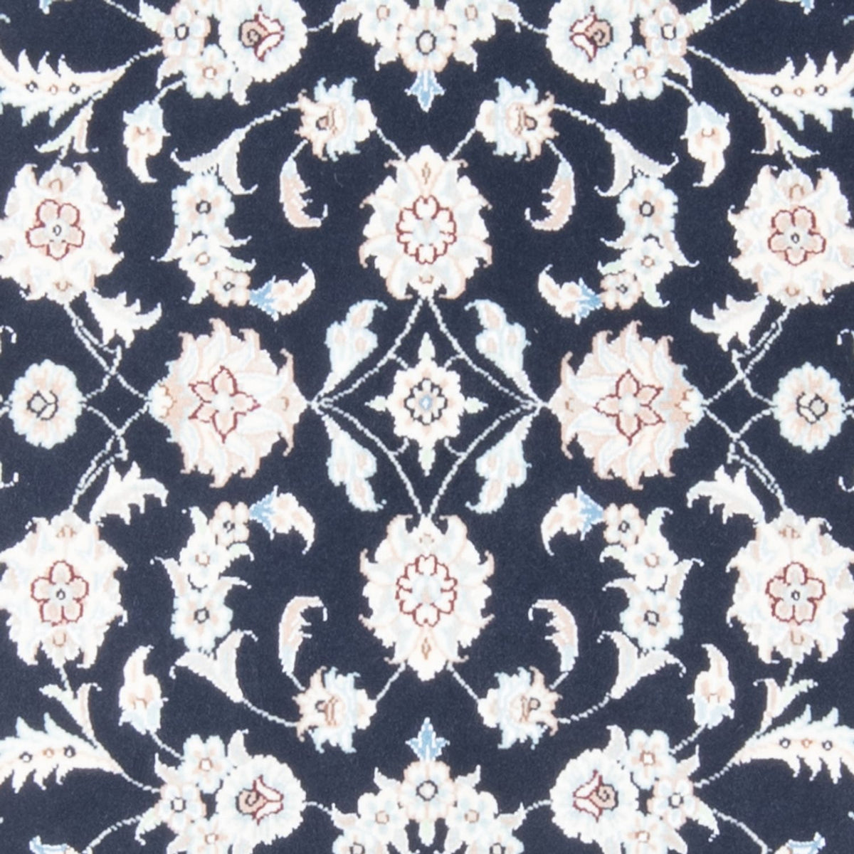 Tapis de couloir Tapis persan - Nain - Royal - 197 x 80 cm - bleu foncé