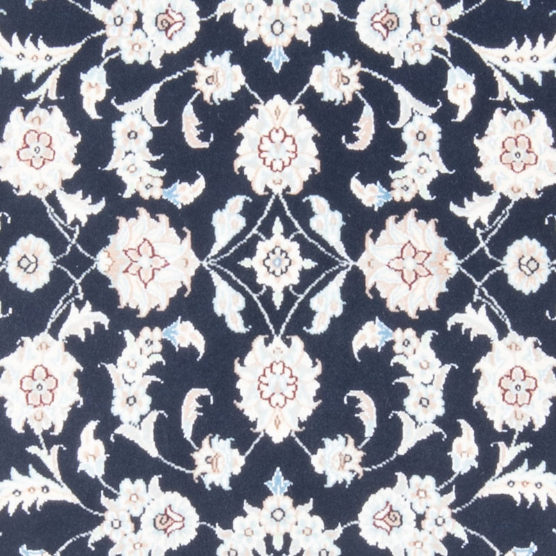 Tapis de couloir Tapis persan - Nain - Royal - 197 x 80 cm - bleu foncé