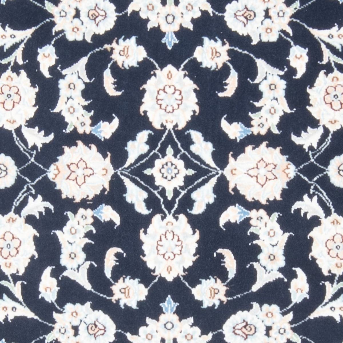 Tapis de couloir Tapis persan - Nain - Royal - 194 x 80 cm - bleu foncé