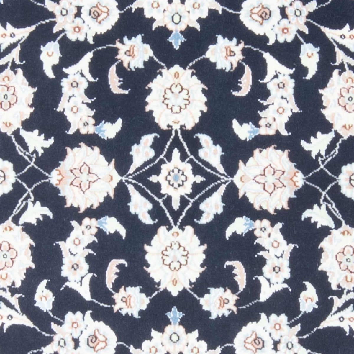 Tapis de couloir Tapis persan - Nain - Royal - 196 x 80 cm - bleu foncé