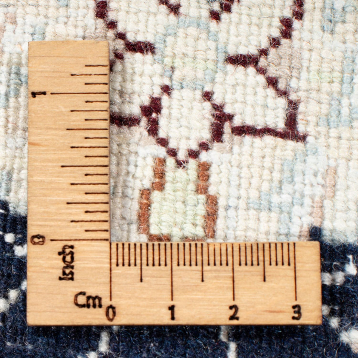 Tapis de couloir Tapis persan - Nain - Royal - 196 x 80 cm - bleu foncé