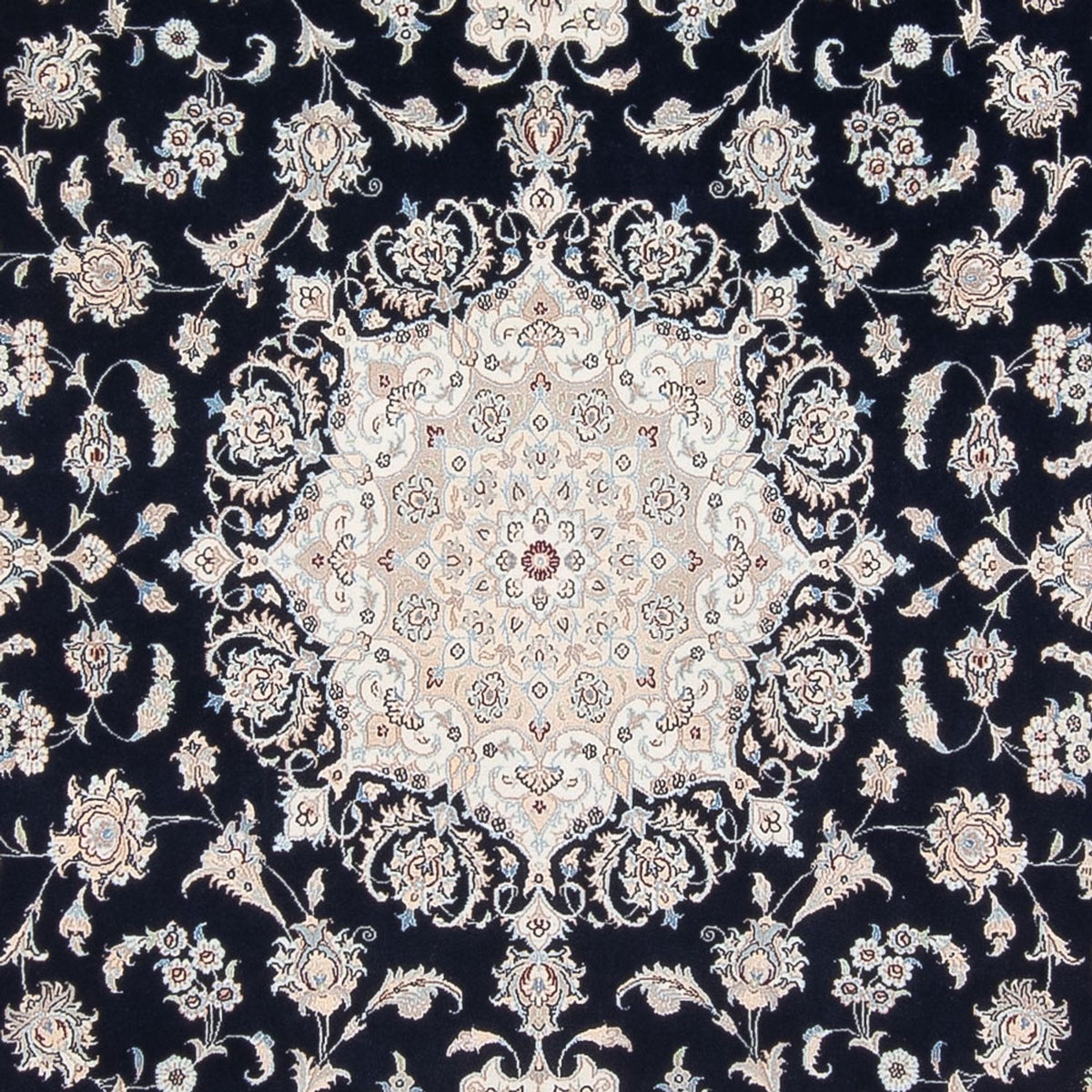Tapis persan - Nain - Premium - 300 x 247 cm - bleu foncé