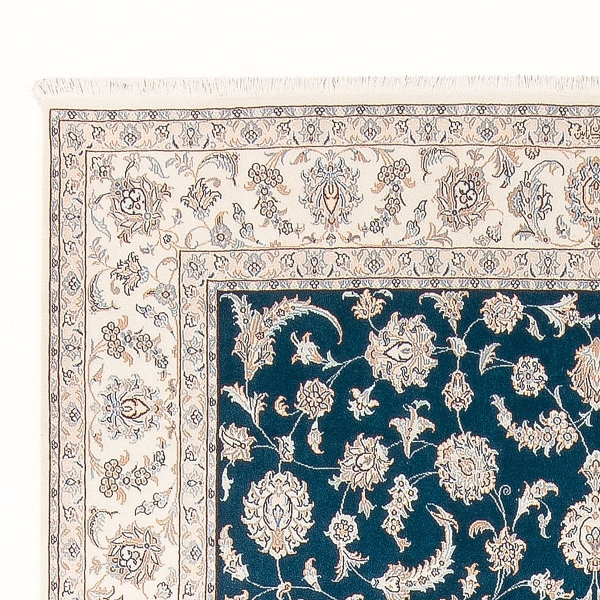 Tapis persan - Nain - Premium - 298 x 198 cm - turquoise