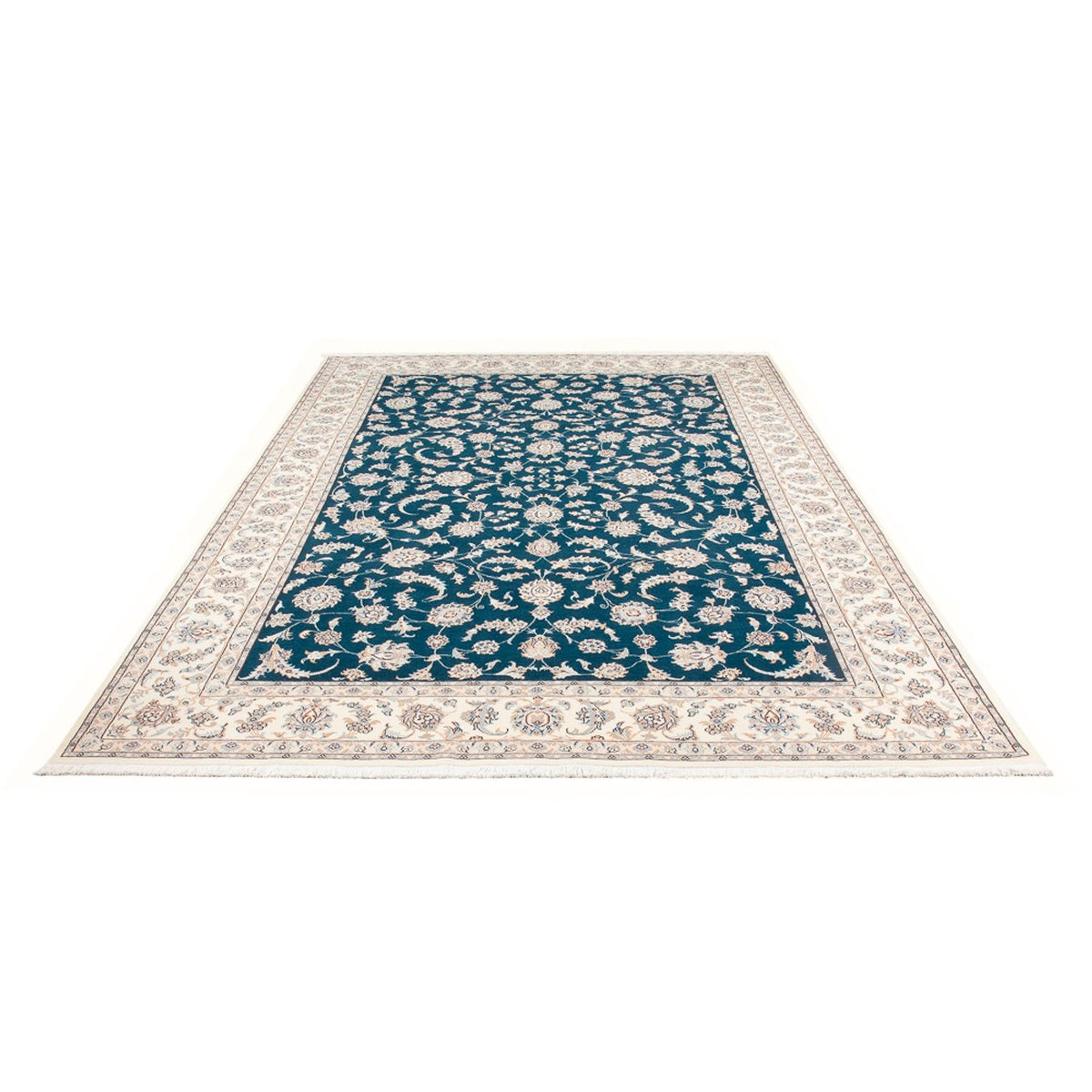 Tapis persan - Nain - Premium - 298 x 198 cm - turquoise