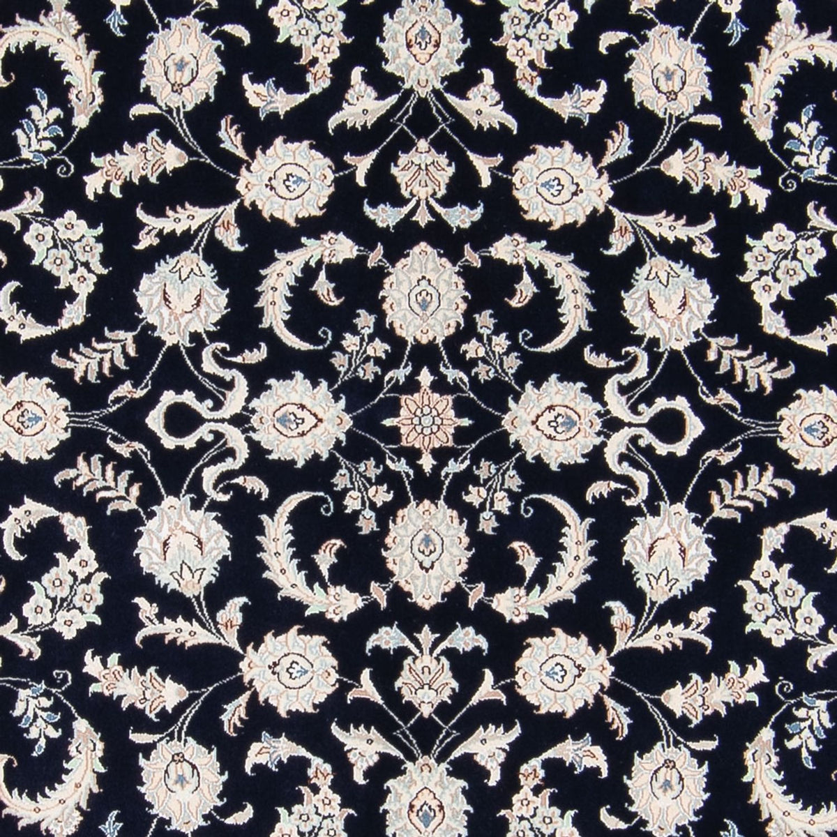 Tapis persan - Nain - 233 x 170 cm - bleu foncé