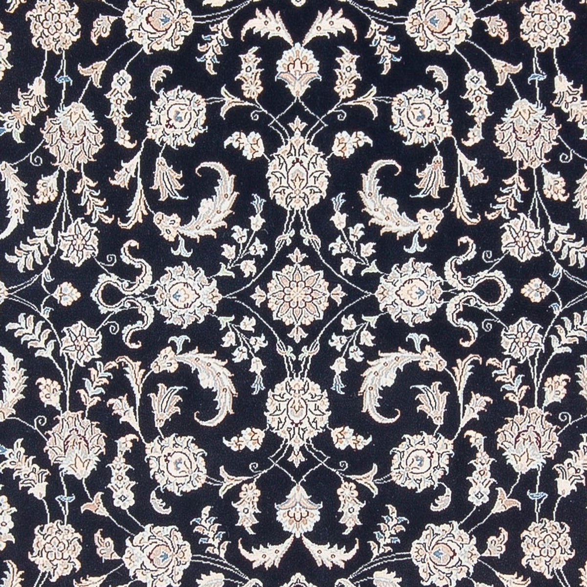 Tapis persan - Nain - Premium - 298 x 198 cm - bleu foncé