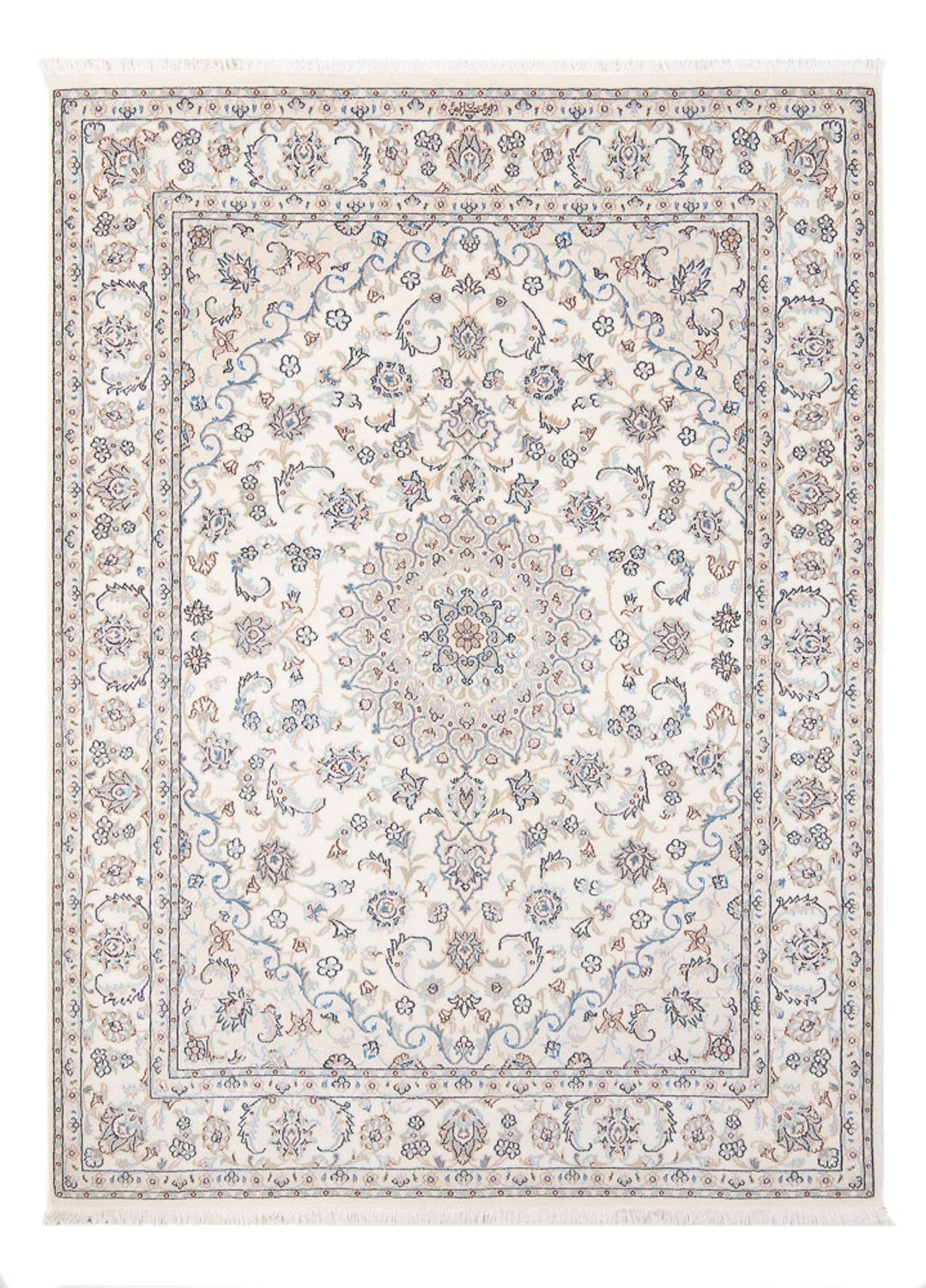 Tapis persan - Nain - Premium - 202 x 150 cm - crème