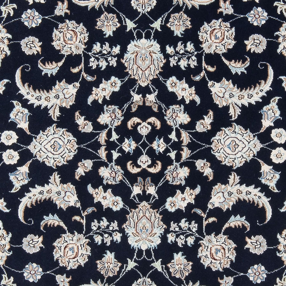 Tapis persan - Nain - Premium - 205 x 148 cm - bleu foncé