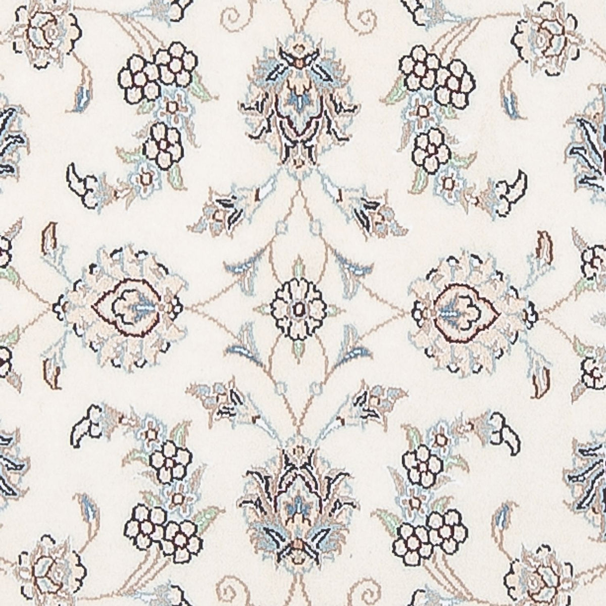 Tapis de couloir Tapis persan - Nain - Premium - 309 x 90 cm - crème