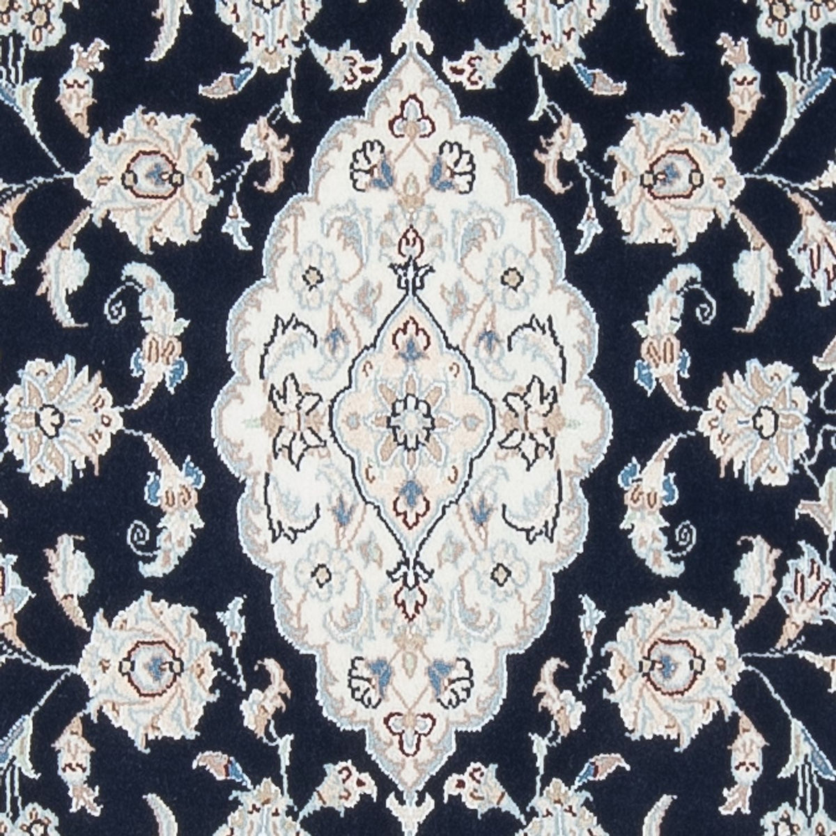 Tapis de couloir Tapis persan - Nain - Premium - 339 x 86 cm - bleu foncé