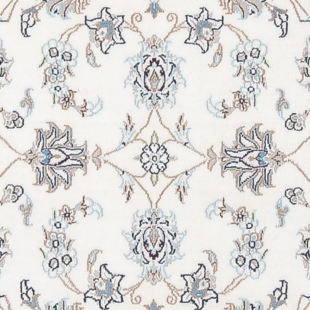 Tapis de couloir Tapis persan - Nain - Premium - 301 x 82 cm - crème