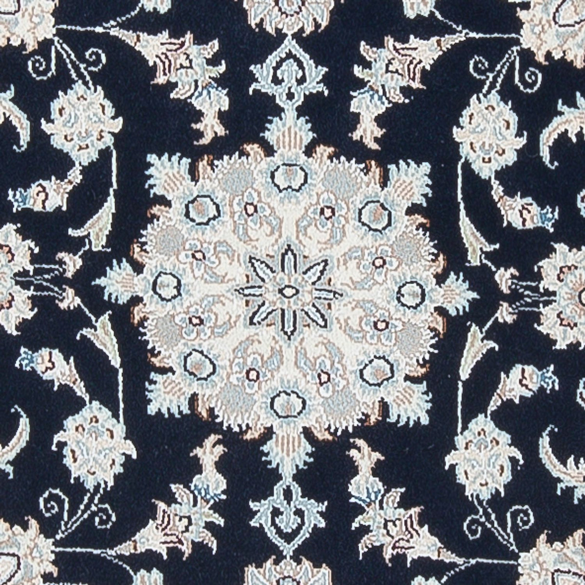 Tapis de couloir Tapis persan - Nain - Premium - 297 x 82 cm - bleu foncé