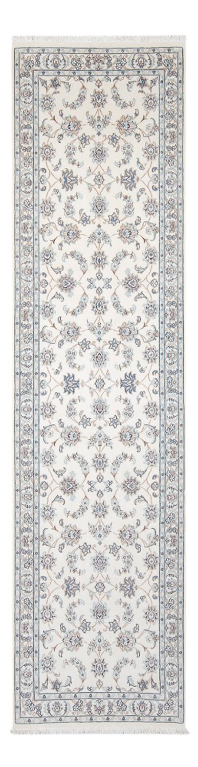 Tapis de couloir Tapis persan - Nain - Premium - 301 x 85 cm - crème