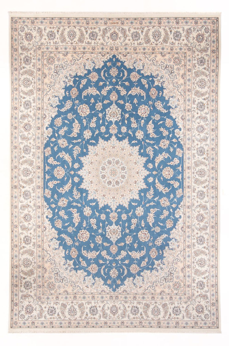 Tapis persan - Nain - Premium - 348 x 245 cm - bleu clair