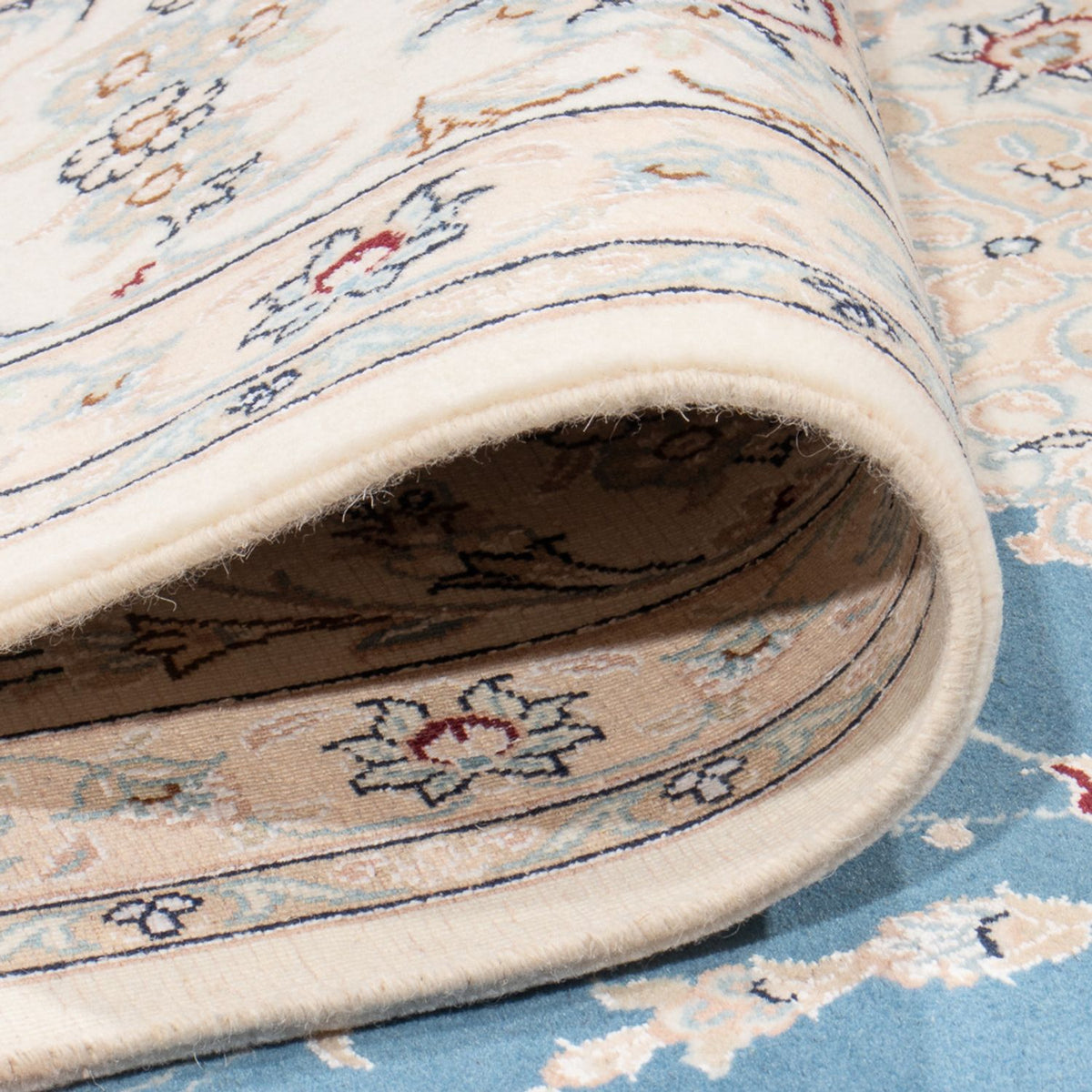 Tapis persan - Nain - Premium - 348 x 245 cm - bleu clair