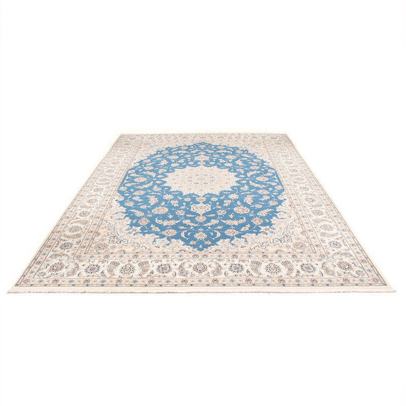 Tapis persan - Nain - Premium - 348 x 245 cm - bleu clair