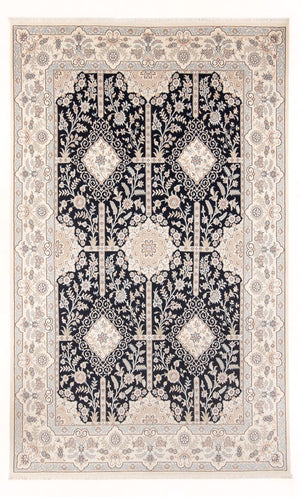 Tapis persan - Nain - Premium - 304 x 197 cm - bleu foncé