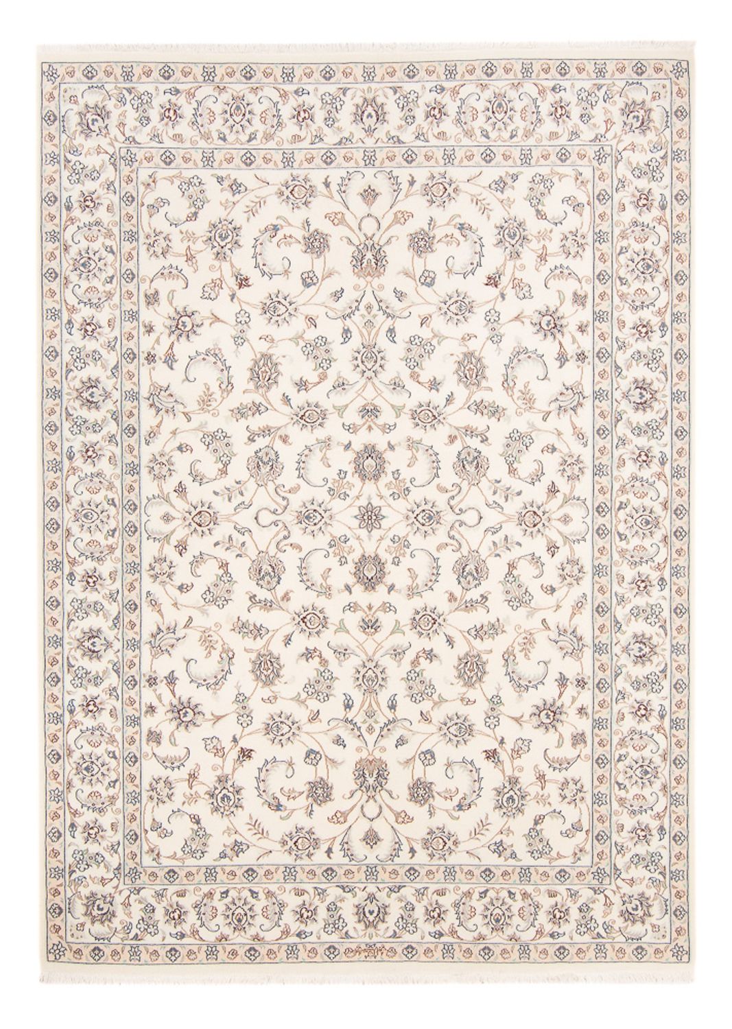 Tapis persan - Nain - 242 x 171 cm - crème