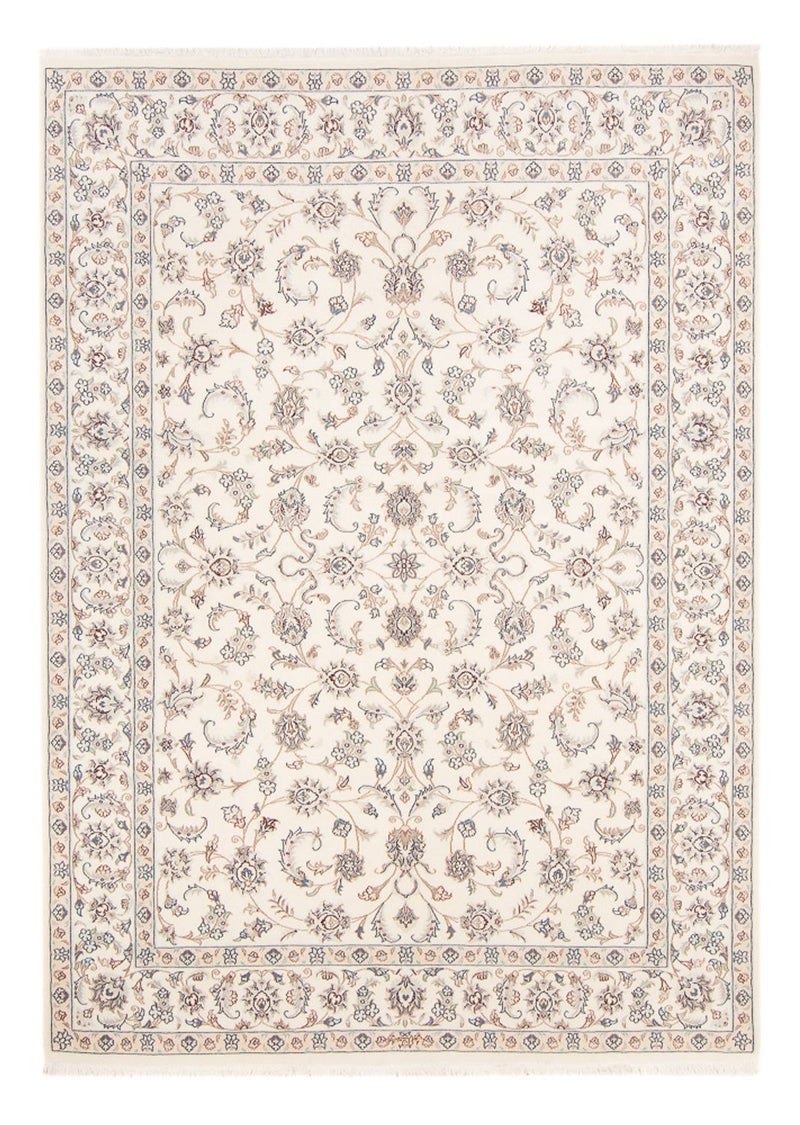 Tapis persan - Nain - 242 x 171 cm - crème