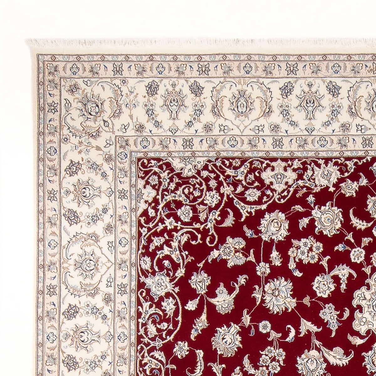 Tapis persan - Nain - Premium - 295 x 250 cm - rouge