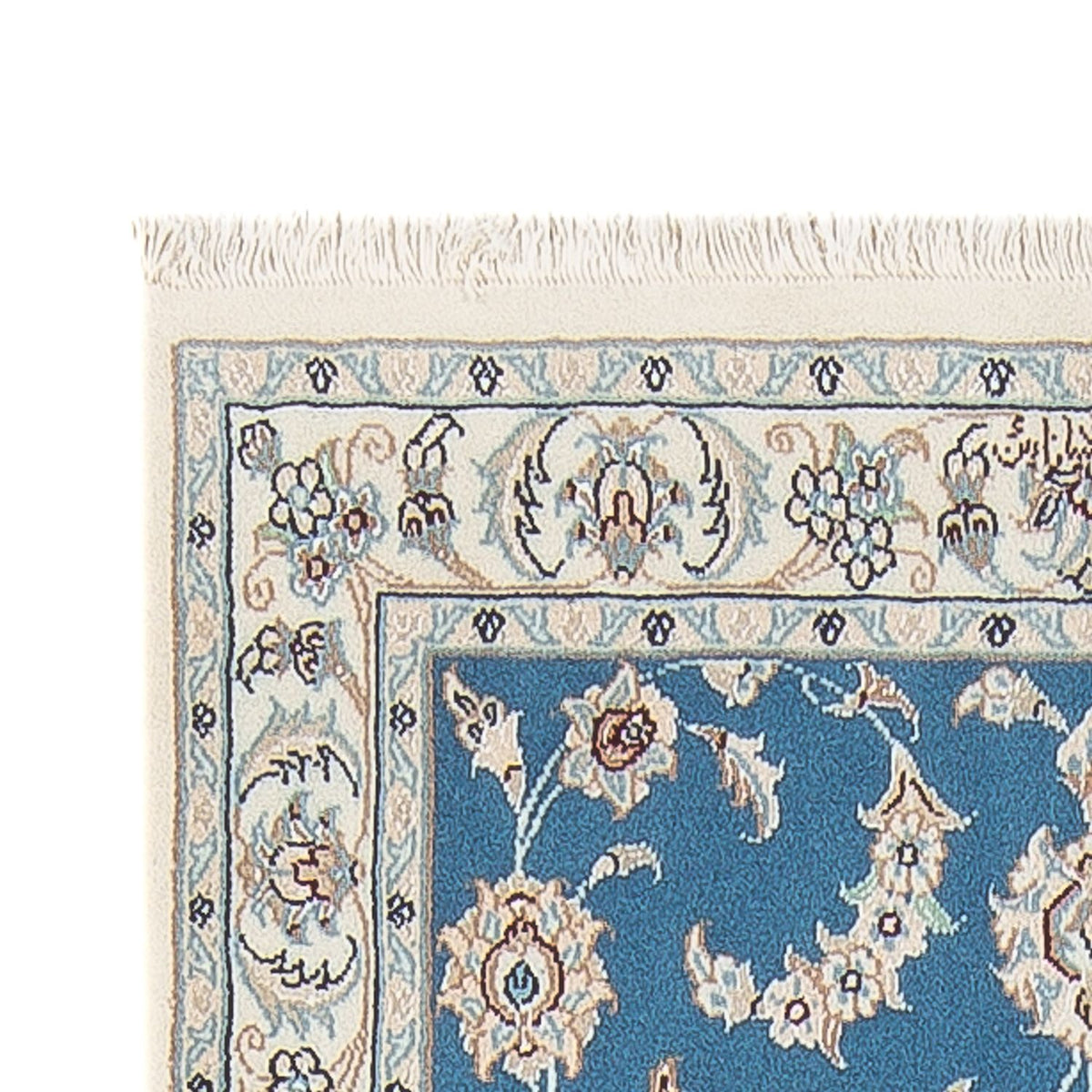 Tapis de couloir Tapis persan - Nain - Premium - 300 x 84 cm - bleu
