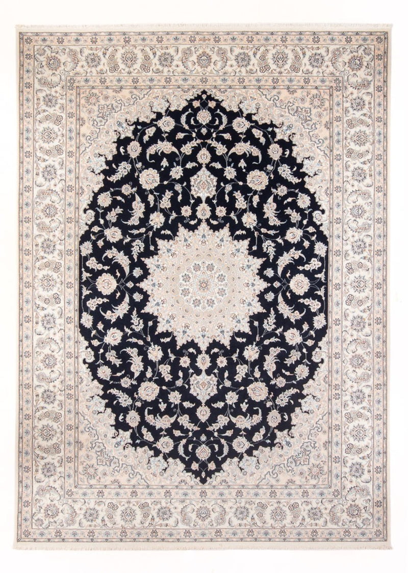Tapis persan - Nain - Premium - 340 x 246 cm - bleu foncé