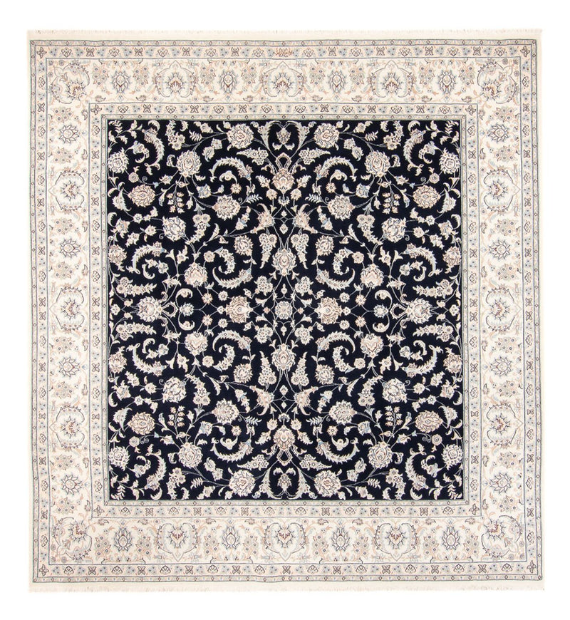 Tapis persan - Nain - 265 x 247 cm - bleu foncé