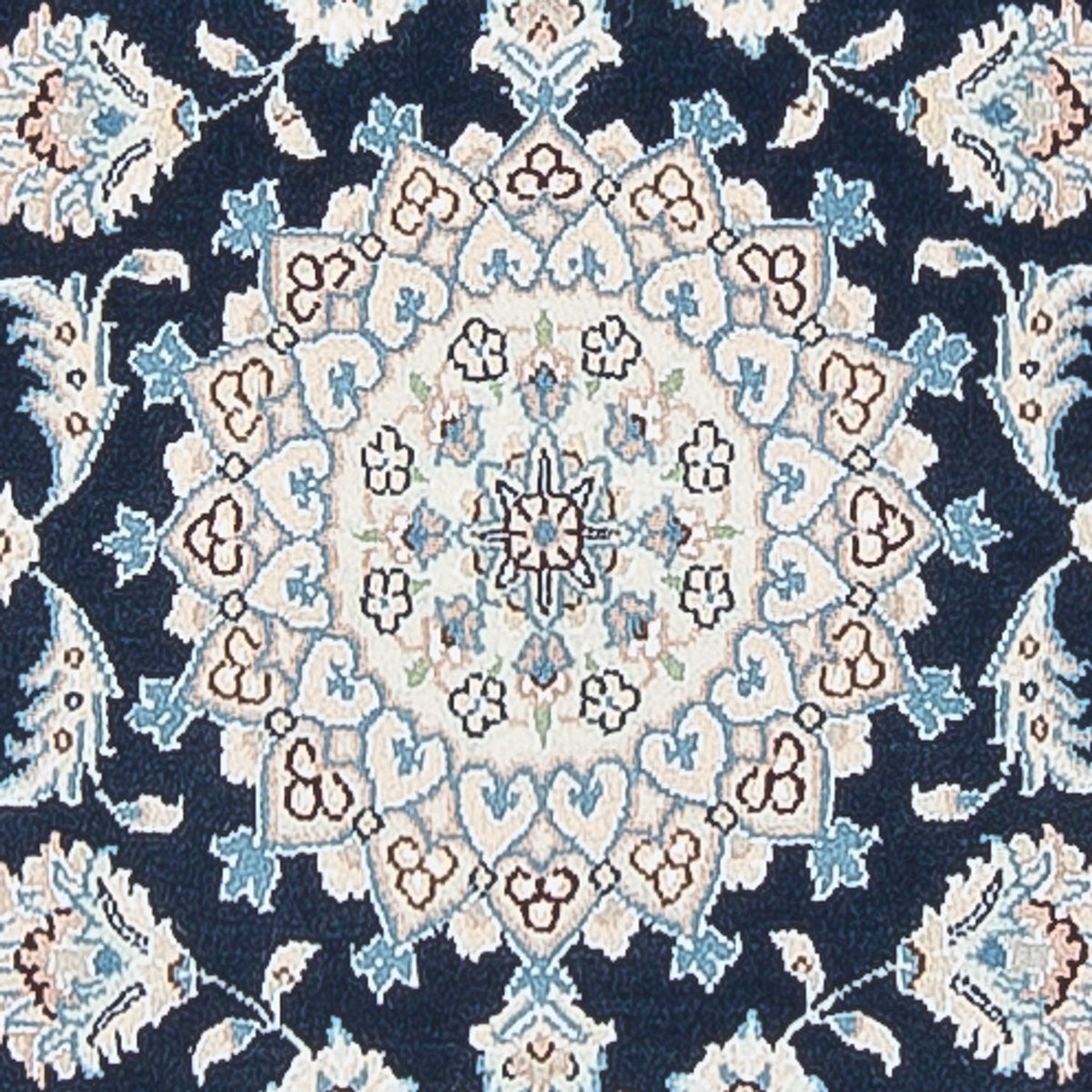 Tapis de couloir Tapis persan - Nain - Premium - 246 x 80 cm - bleu foncé