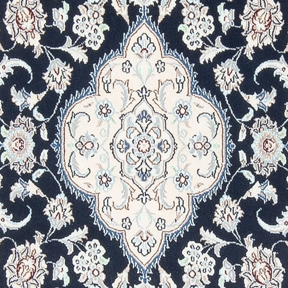 Tapis de couloir Tapis persan - Nain - Premium - 392 x 87 cm - bleu foncé