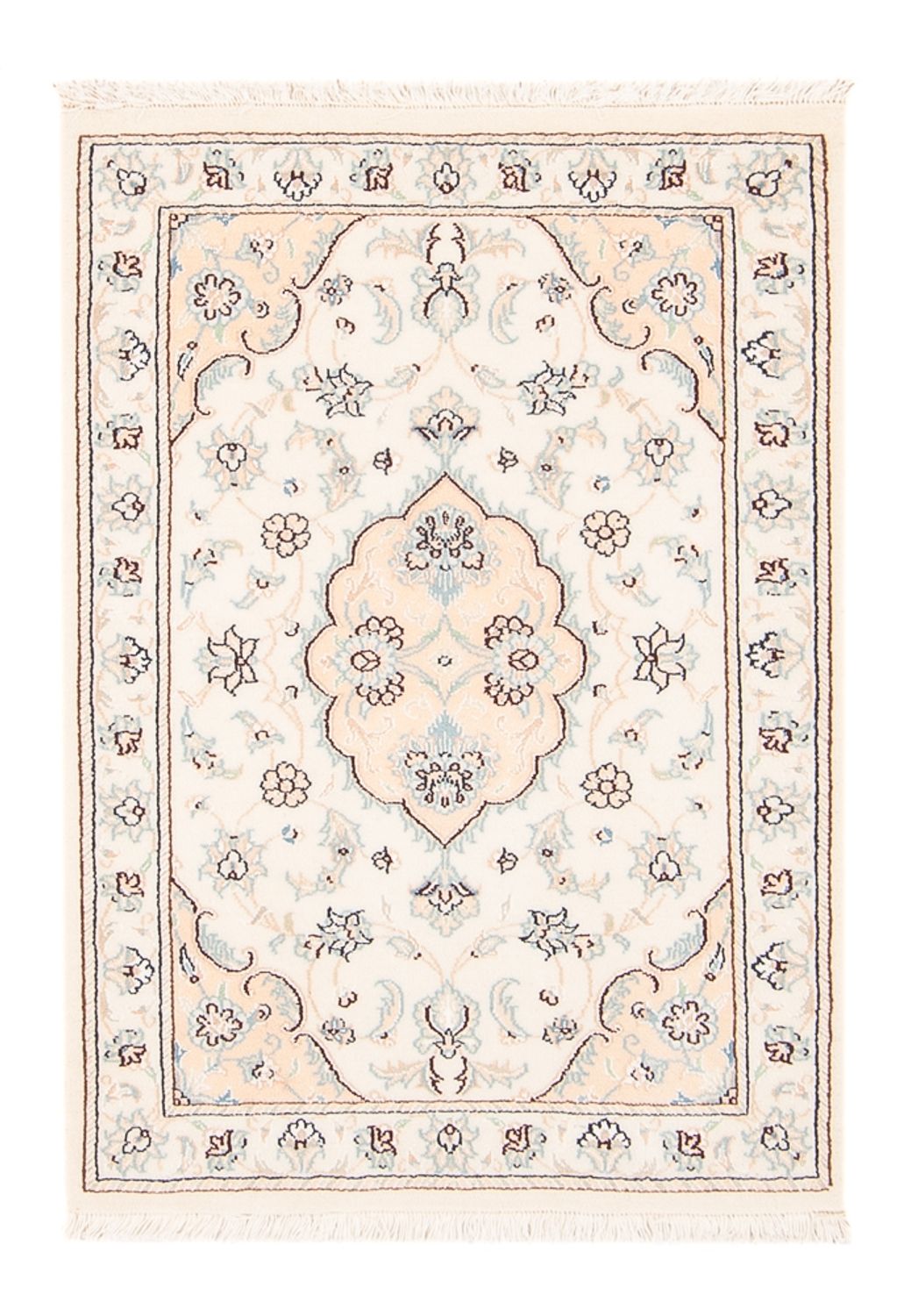 Tapis persan - Nain - 92 x 59 cm - crème