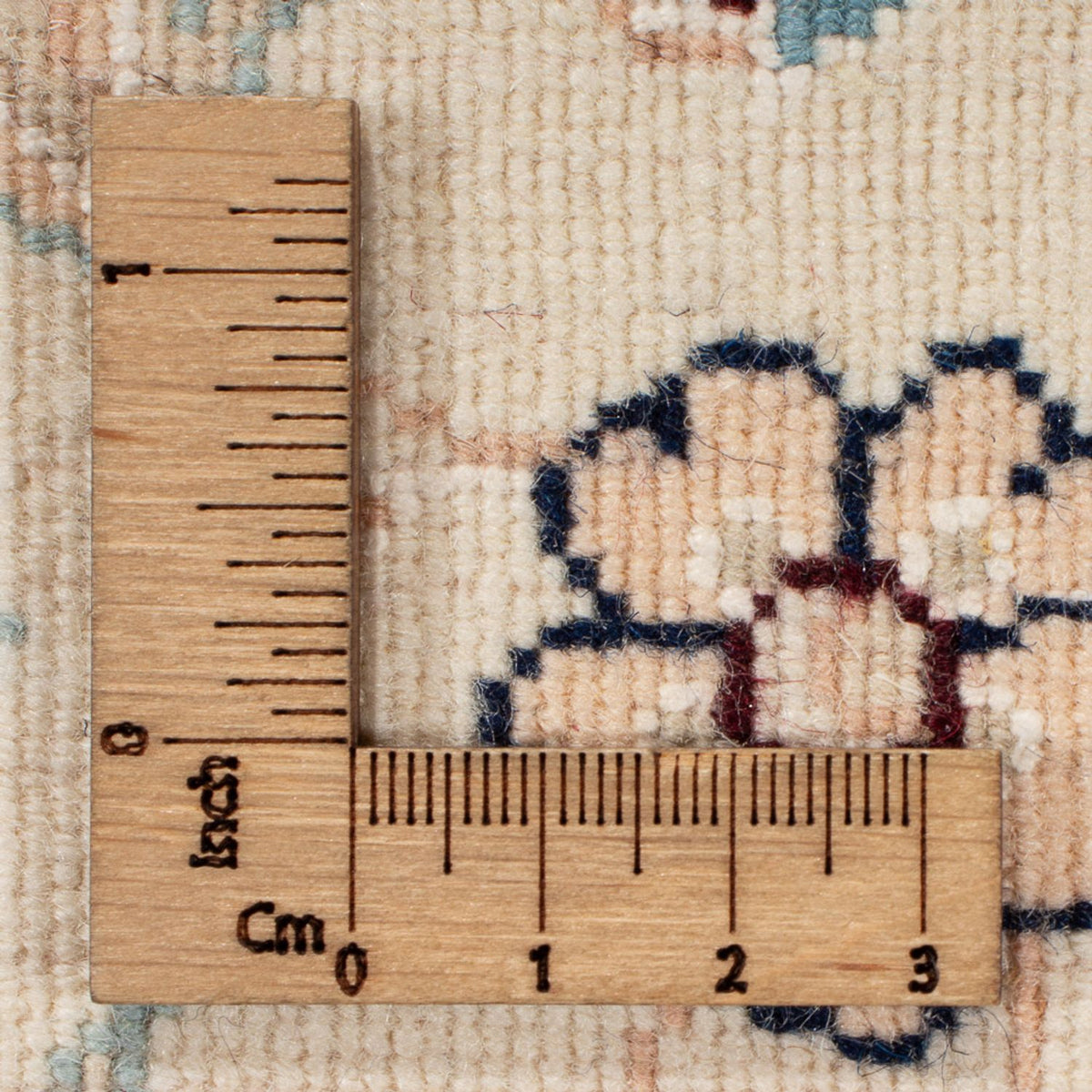 Tapis persan - Nain - 92 x 59 cm - crème