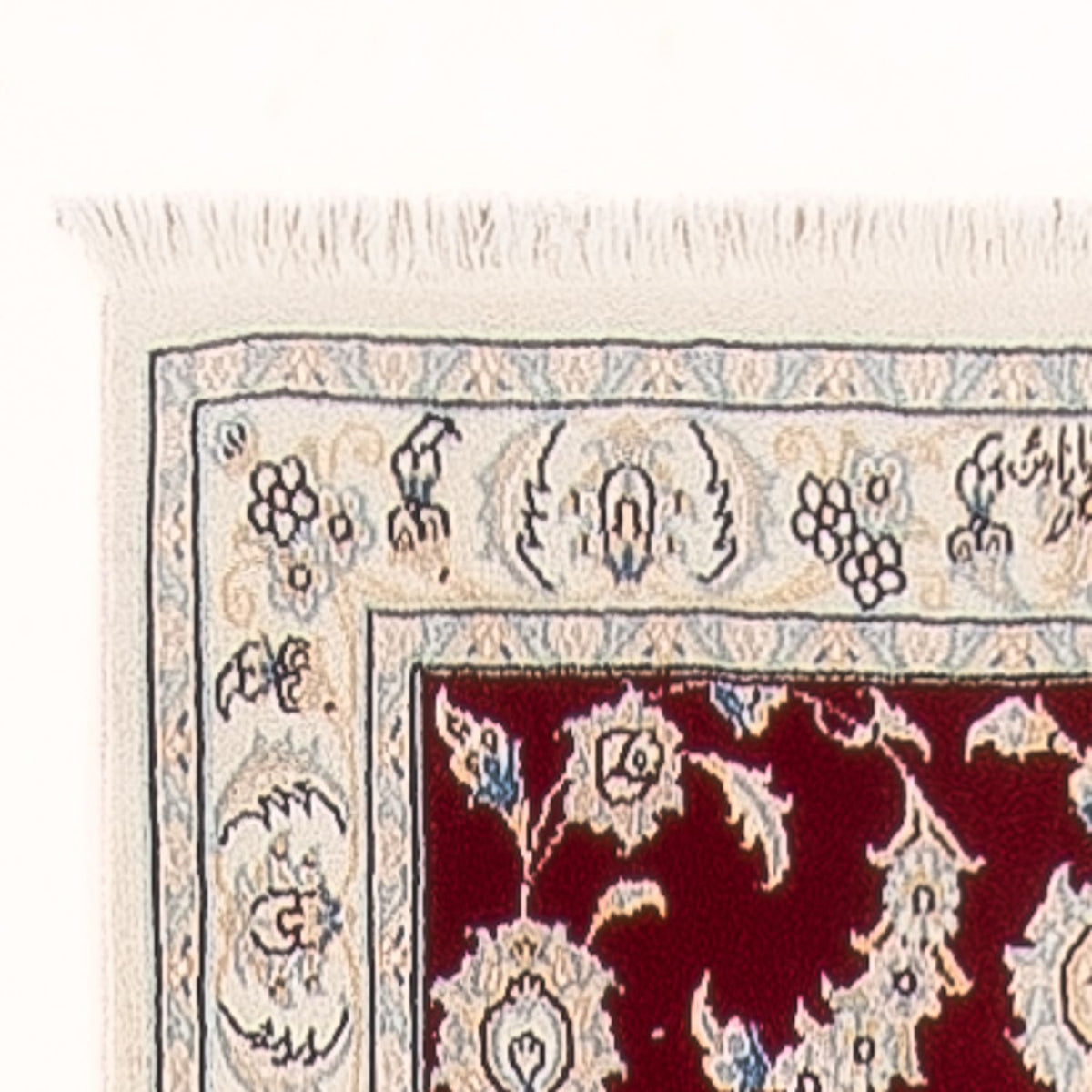 Tapis de couloir Tapis persan - Nain - Premium - 297 x 83 cm - rouge