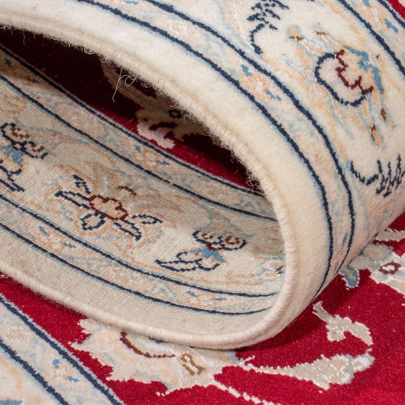 Tapis de couloir Tapis persan - Nain - Premium - 297 x 83 cm - rouge