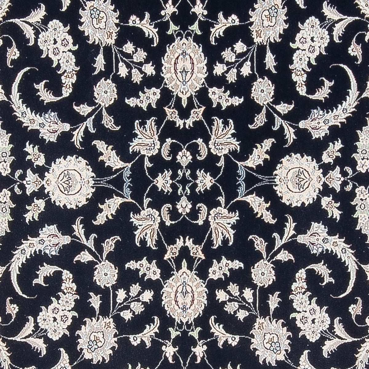 Tapis persan - Nain - Premium - 297 x 198 cm - bleu foncé