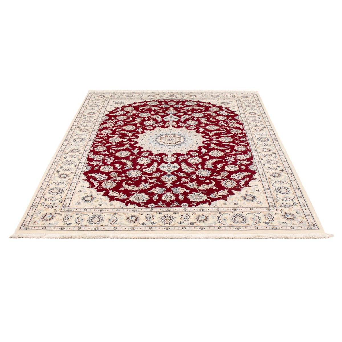 Tapis persan - Nain - Premium - 205 x 135 cm - rouge