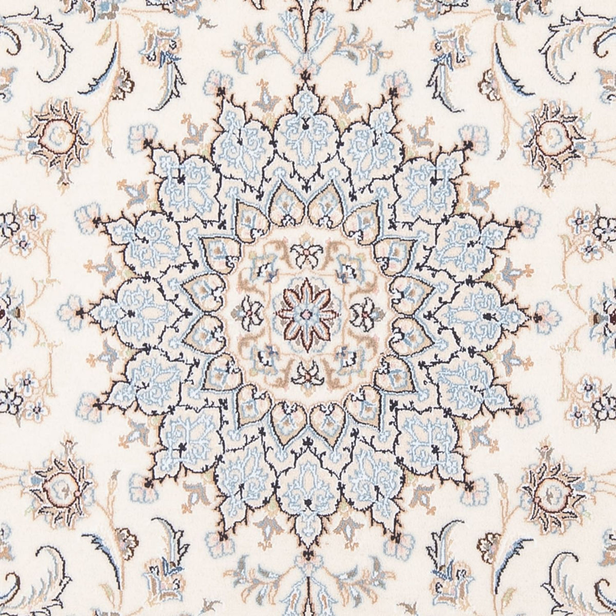 Tapis persan - Nain - Premium - 205 x 149 cm - crème