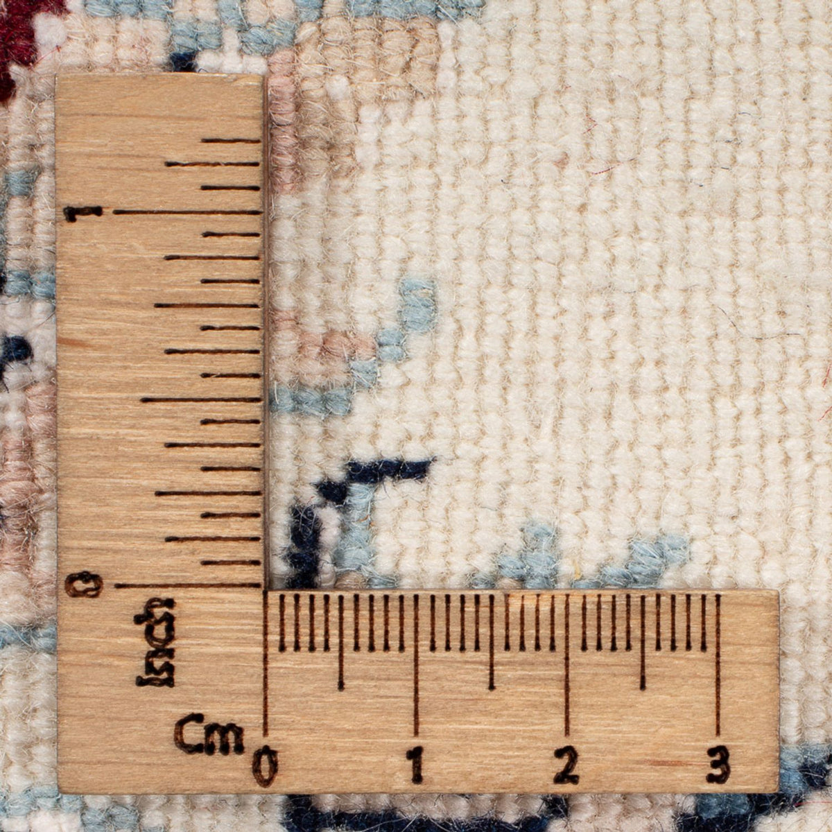 Tapis persan - Nain carré - 210 x 194 cm - rouge